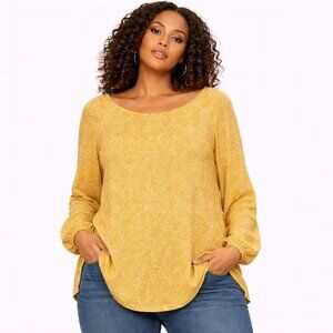 Moa moa top long sleeve tunic blouse Size: XL